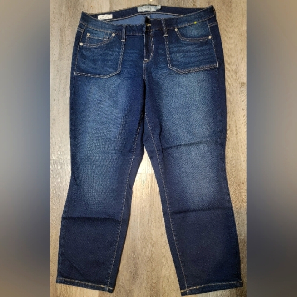 Torrid Dark Blue Ankle Jeans